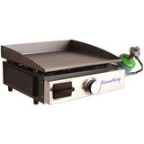 Flame King Flat Top Portable Propane Griddle with Cast Iron Burner