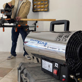 Flame King Forced Air Heater Portable Propane Tank Outdoor 60,000 BTU