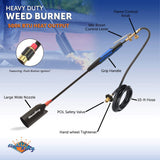 Flame King Heavy Duty Propane Torch Weed Burner 500,000 BTU with Push Button Piezo Ignitor