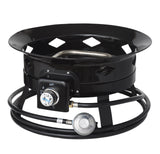 Flame King Outdoor Portable Propane Gas 19″ Fire Pit Bowl with Self Igniter Cover Carry Straps