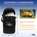 Flame King Propane Gas Hauler Kit 5lb Gauge Propane Tank, Adapter Hose and Insulated Protective Carry Case