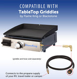 Flame King RV Quick Connect Elbow Adapter for 17" or 22" Griddle