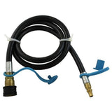 Flame King RV, Van, Trailer, Dual Quick Connect Hose, LP Gas Only, 72 Inch, 1/4 Inch