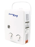 Flame King Tankless Outdoor Portable Camping Hot Shower Propane Gas 5L 1.32GPM Water Heater 34,000 BTU