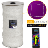 Common Culture Soft Mesh Nylon Trellis Netting Bulk Roll 6.5 ft x 350 ft w/ 6 in Squares + Trojan 2 Inch Straight Scissors