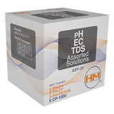 HM Digital 20 pack mix of 1000 ppm TDS pH 4 pH7 pH storage solutions