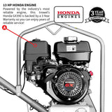46" Honda Concrete Fast Pitch Power Trowel with 13HP Honda GX390 Finishing Blades Finishing Tool