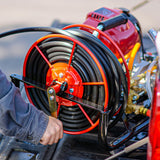 PRE ORDER: 1.6HP Skid Sprayer Barrel Mount Only with Honda GX35 100ft Hose and 500 PSI Pump for Pest Control