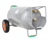 Flame King 40lb Horizontal & Vertical Empty Propane Cylinder with OPD & Wheels