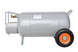 Flame King 40lb Horizontal & Vertical Empty Propane Cylinder with OPD & Wheels