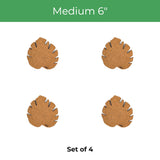 Kostr™ - Monstera Leaf-shaped  cork plant pot coaster