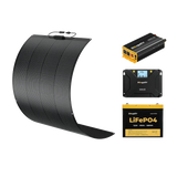 BougeRV 12V 200 Watt Flexible Solar System Kit
