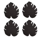 Kostr™ - Double sided leaf-shaped plant pot coaster - Cork + Pineapple leather