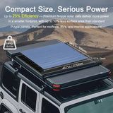 Lensun 200W Flexible Solar Panel, Advanced N-type solar cells 25% efficiency