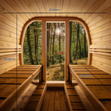 Orivon Wellness Auris Two Luxury Outdoor Cedar Sauna