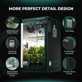 Mars Hydro 4' x 4' x 6' 8" (120cm x 120cm x 200cm) Indoor Grow Tent