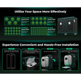 Mars Hydro 4' x 8' x 6' 8" (120cm x 240cm x 200cm) Indoor Grow Tent