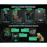 Mars Hydro 5-Gallon Deep Water Culture Hydroponic System Kit w/ 2