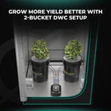 Mars Hydro 5-Gallon Deep Water Culture Hydroponic System Kit w/ 2