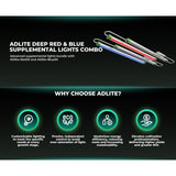Mars Hydro ADlite Deep Red 15W + Blue 15W Supplemental LED Grow Light