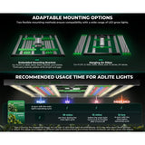 Mars Hydro ADlite Deep Red 15W + Blue 15W Supplemental LED Grow Light