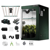 Mars Hydro FC 4800 Complete Grow Tent Kit - 480W LED, 4x4 2000D Tent & 6-Inch Ventilation