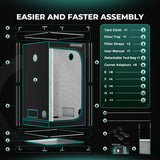 Mars Hydro FC3000 Bridgelux 3x3 iFresh Grow Tent Kit