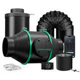 Mars Hydro iFresh 4" Smart Inline Duct Fan & Carbon Filter Combo