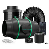 Mars Hydro iFresh 6" Smart Inline Duct Fan & Carbon Filter Combo