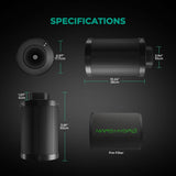 Mars Hydro iFresh 6" Smart Inline Duct Fan & Carbon Filter Combo