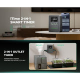 Mars Hydro iTime 2-in-1 Dual Outlet Smart Timer w/ App Control
