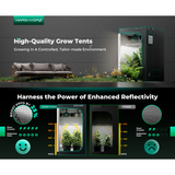 Mars Hydro TS 600 LED Grow Light + 2' x 2' Grow Tent + Inline Fan