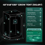 Mars Hydro TSW 2000 LED Grow Light + 4' x 4' Grow Tent + Inline Fan