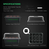 Mars Hydro Seed Starter Trays for Clone Propagation - Set of 4