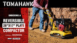 Tomahawk 6.5 HP Honda Reverse Hydraulic Plate Compactor for Soil, Aggregate, Cohesive Compaction