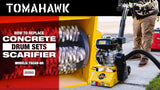 8-Inch Tungsten Carbide Cutter Drum Scarifier Attachment