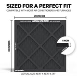 PuroAir HVAC Mega Filter MERV 13 Pleated Plus Activated Carbon Air Filter
