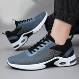 Men's Summer New Flyknit Air Cushion Shoes Cross border Men's Shoes Casual Shoes Sports Shoes Breathable Running Shoes
