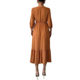 Minimalist and fashionable lace patchwork skirt dress