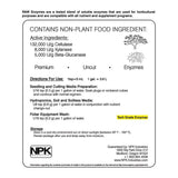 NPK Industries RAW Enzymes 2lb