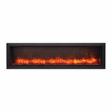 Amantii 72 Inch Panorama Slim BI-72-SLIM-OD Linear Indoor or Outdoor Electric Fireplace