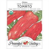 San Marzano Tomato Seeds (Organic)