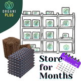 OrganiPlug Seed & Cutting Plugs - Pre-Filled Tray w/ 50 Plugs - Single, Case, and Pallet