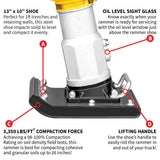 3 HP Honda Vibratory Rammer Tamper with Honda GX100 Engine 3350 lbs/ft