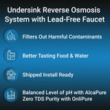 Flash Undersink Reverse Osmosis System with Chrome Lead-Free Faucet