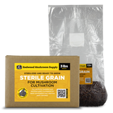 Redwood Mushroom Supply – Sterilized Red Milo Sorghum Bag Retail Box