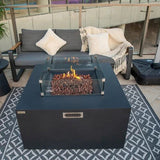 Elementi Rocky Fire Table With Propane Tank Drawer OFG310