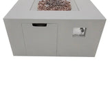 Elementi Rocky Fire Table With Propane Tank Drawer OFG310