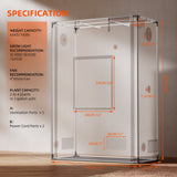 Spider Farmer 4' 8" x 2' 4" x 6' 6" (140 x 70 x 200 cm) Pro White