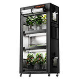 Spider Farmer 4 Tier Plant Stand + 6 x 18W LED Light Bars + 1' 2" x 2'